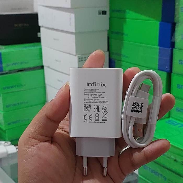 Gambar Charger Infinix Zero 5G 2023 original copotan 33W bawaan 1000% - model 2025 dari omjok undefined Tokopedia