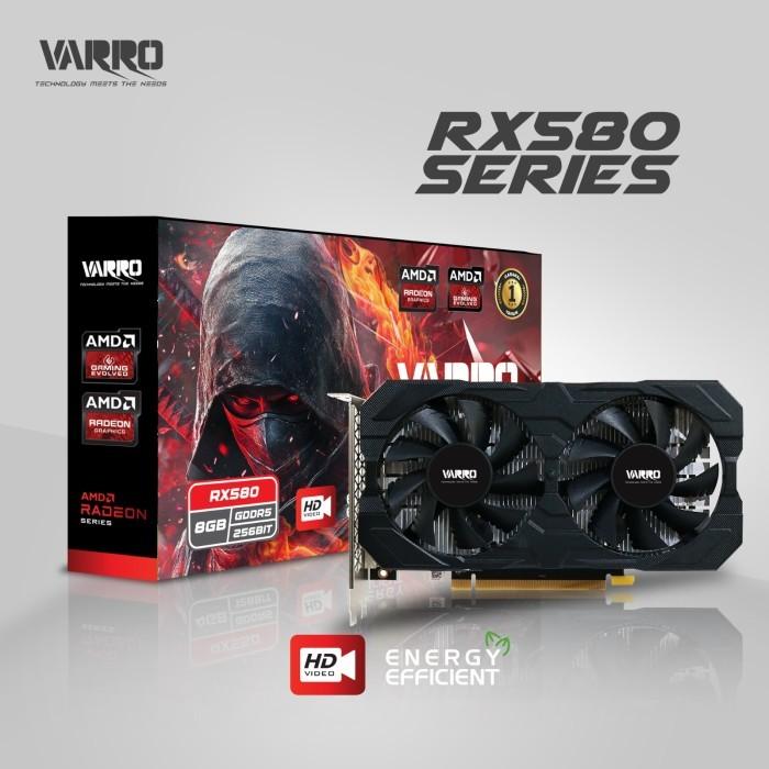 Rx 580 8gb Vga Card 8gb Vga Varro Amd Rx 580 8gb Gddr5 256bit