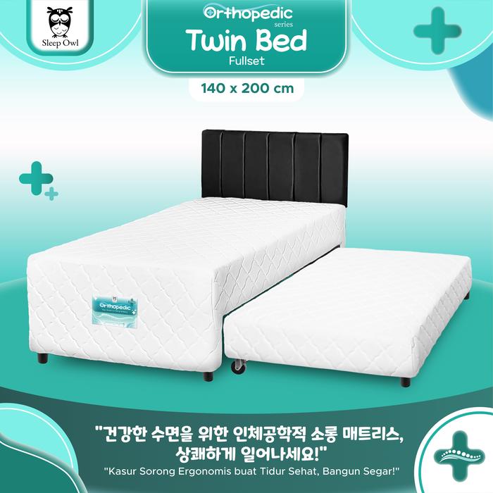 Gambar SLEEP OWL SPRINGBED 2in1 Orthopedic Rebonded 140 x 200 | Kasur Sorong Anak 2 IN 1 - KELENGKAPAN A dari Citra furniture undefined Tokopedia