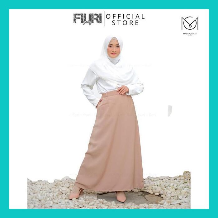 Gambar mlk_ fiuri official- rok ani s - 9xl rok kain coklat susu panjang model a - a-line skrit - rok kerja perawat maba mahasiswa baru muslimah syari murah promo diskon - rok dinas - rok putih cokelat coklat abu abu hitam besar jumbo big size - fashion wanita - COKLAT SUSU, S dari MalikaAnita90 undefined 5 Tokopedia