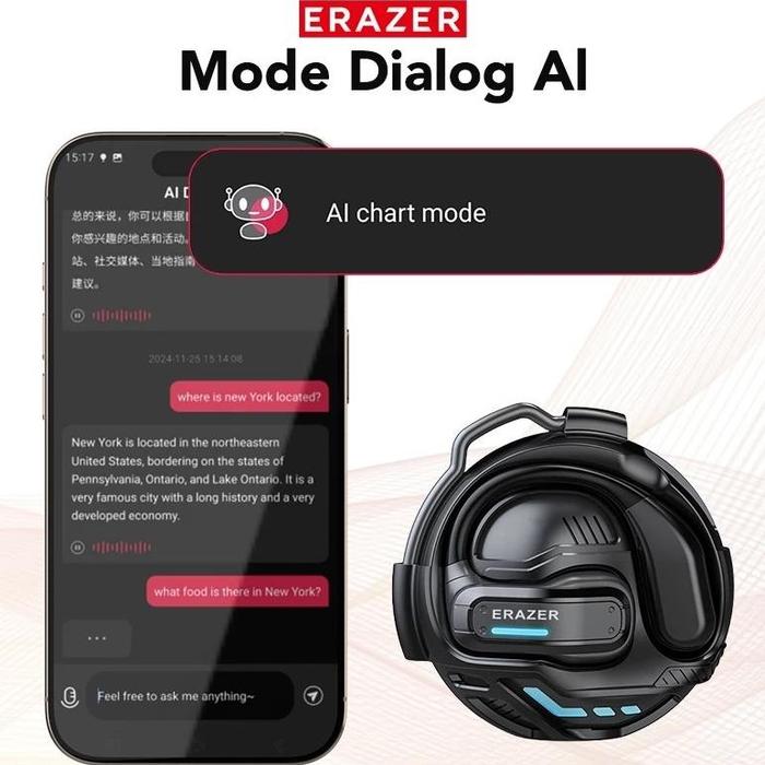 Jual Lenovo ERAZER X8 Wireless AI Smart Bluetooth Headset OWS