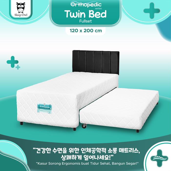 Gambar SLEEP OWL SPRINGBED 2in1 Orthopedic Rebonded 120 x 200 | Kasur Sorong Anak 2 IN 1 - KELENGKAPAN A dari Citra furniture undefined Tokopedia