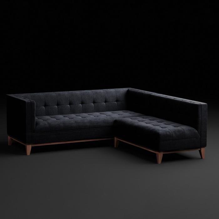Gambar Guise - Sofa Set L Minimalis 3+2 letter ruang tamu | XIONCO - 01. FB• Black dari xionco undefined Tokopedia