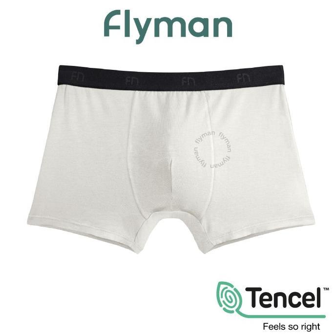 Gambar New Flyman Celana Dalam Tencel Boxer Classic Pria 1Pcs Premium Fm 3056 New Happy Shopping - Putih, M dari Kamilau Star undefined Tokopedia