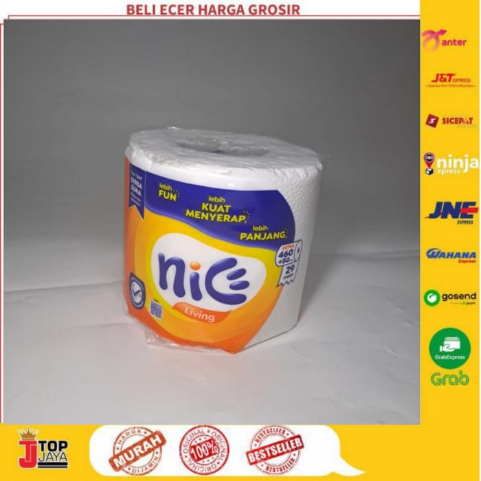 Gambar Nice Tissue Roll/ Bathroom tissue/ tisu gulung/ toilet 238 sheets - Embos dari Topjaya Plastik undefined Tokopedia