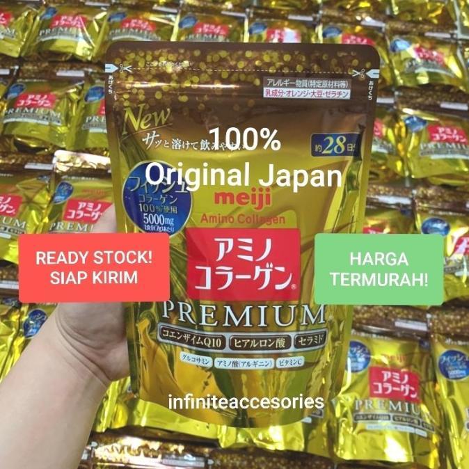 Gambar Collagen Meiji Amino Premium Refill 30 Hari - Ready Stock ORI JEPANG! - 214gr (30days) dari FitCare Suplly undefined Tokopedia