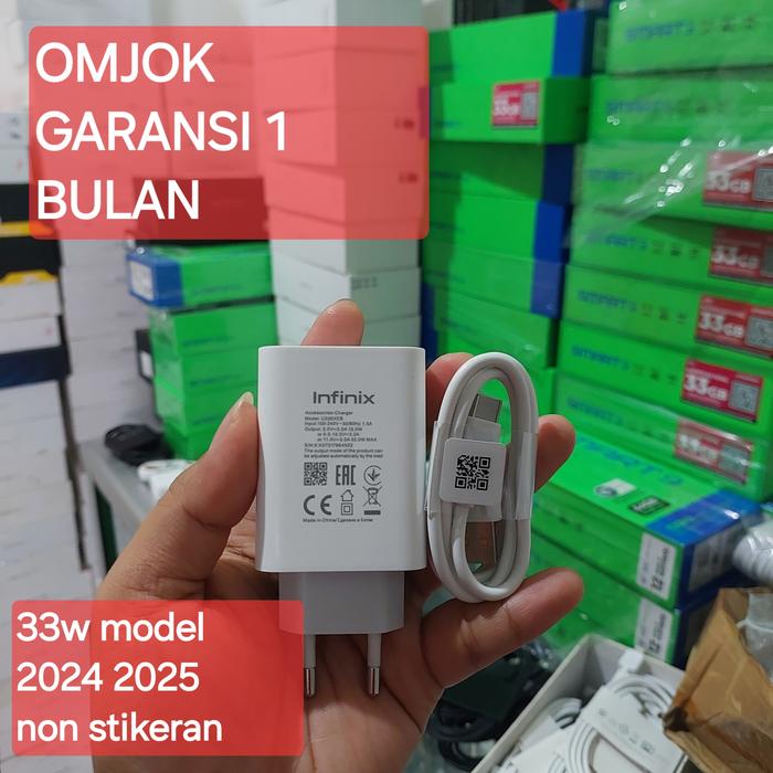 Gambar Charger Infinix Hot 40 pro original copotan 33w - model 2025 dari omjok undefined Tokopedia