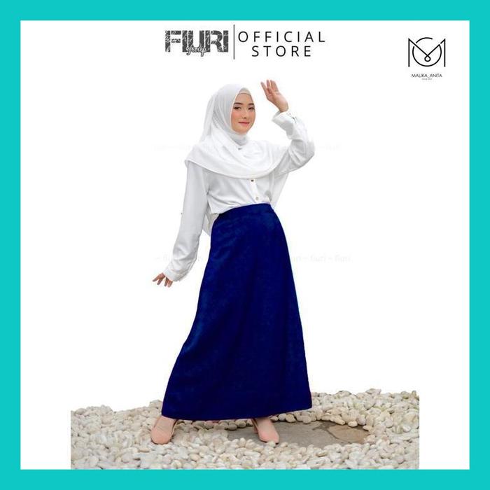 Gambar mlk_ fiuri official- rok ani s - 9xl rok kain navy panjang model a - a-line skrit - rok kerja perawat maba mahasiswa baru muslimah syari murah promo diskon - rok dinas - rok putih cokelat coklat abu abu hitam besar jumbo big size - fashion wanita - NAVY, S dari MalikaAnita90 undefined 5 Tokopedia