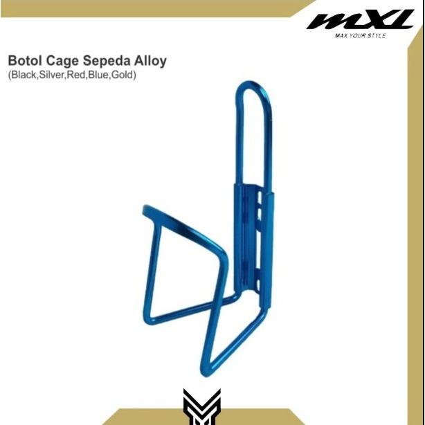 Gambar MXL Holder Botol Minum Sepeda Bottle Cage Alloy Taiwan Dudukan Tempat Botol Minum Sepeda - Blue dari MXL Sports Indonesia undefined Tokopedia