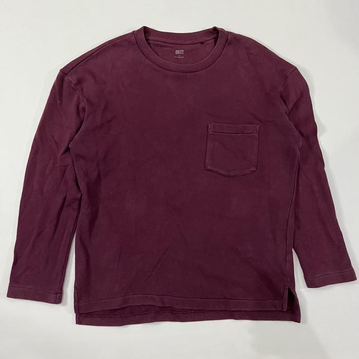Uniqlo Cotton Maroon Long Sleeve Tee No Muji Uniqlo U Carhartt Dickies  Supreme Stussy Undercover Cdg Marni Jw Anderson Beams Birkenstock New  Balance