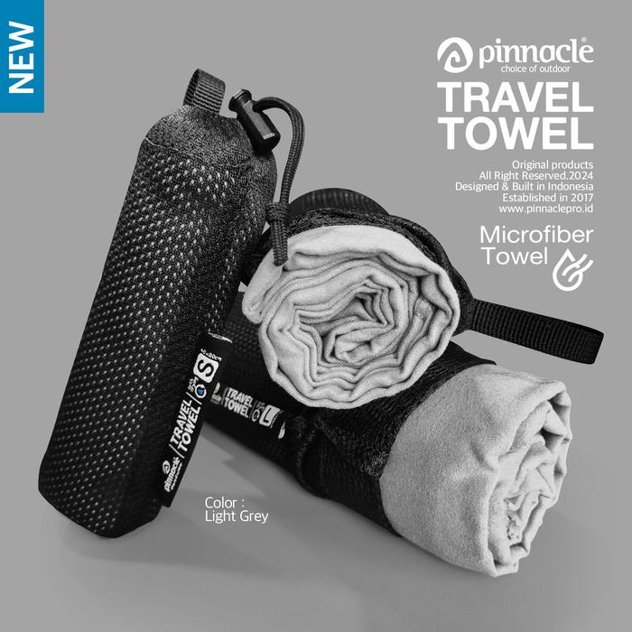 Gambar Pinnacle Pro Official Travel Towel - Light Grey - S dari Pinnacle Pro Bandung undefined Tokopedia
