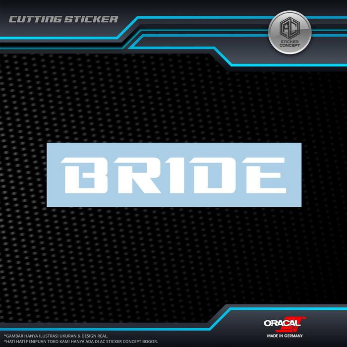 Jual Sticker Cutting Bride Racing Seat Stiker Kaca Body Mobil - Putih ...