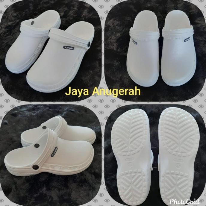 Gambar Baim Putih Sepatu Sandal Crocs Untuk Haji Dan Umrah.. Putih Bersih - 36 dari Qurmah undefined 3 Tokopedia