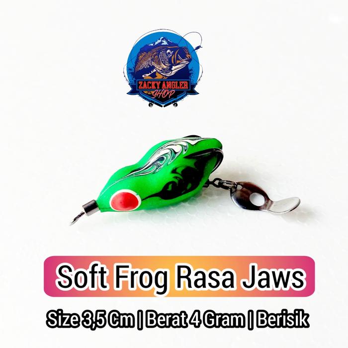 Gambar Soft Frog Rasa Jaws 3,5 Cm Umpan Casting Gabus Berisik - Putih dari Zacky Angler Shop undefined Tokopedia
