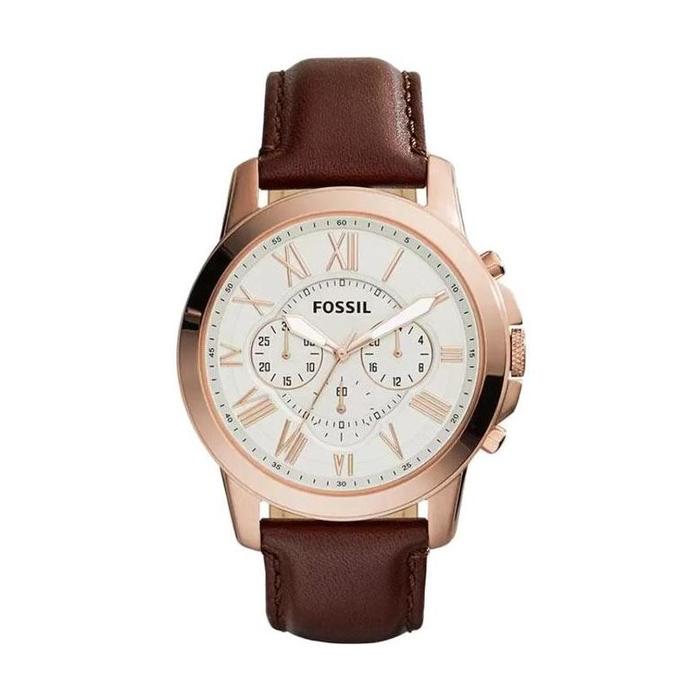 Jam Tangan Pria FOSSIL PROMO BIG SALE Fossil Grant FS4991 Jam  Tangan Pria Fossil Jam Tangan Fossil Jam Fossil Tali Kulit Coklat 