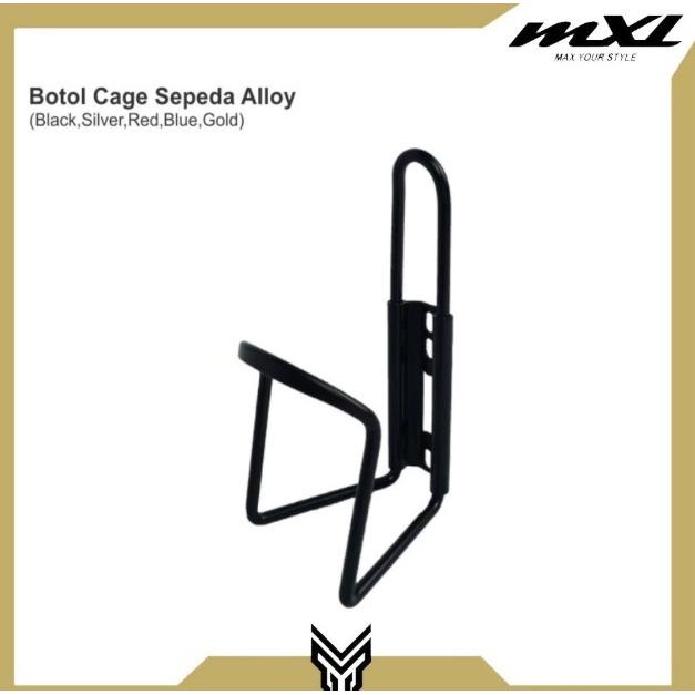 Gambar MXL Holder Botol Minum Sepeda Bottle Cage Alloy Taiwan Dudukan Tempat Botol Minum Sepeda - Black dari MXL Sports Indonesia undefined Tokopedia