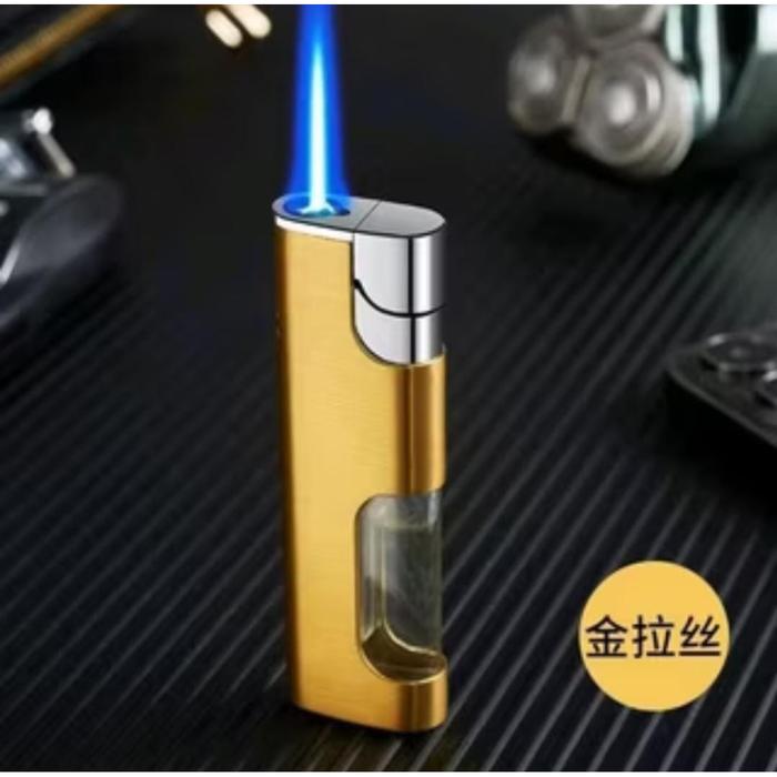 Gambar Korek Api Bara Logam Creative Korek Gas Anti Angin Bisa di isi ulang / Mancis Transparan - gold dari anis online shop undefined Tokopedia