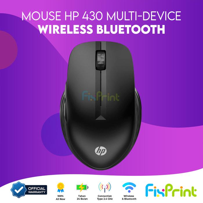 Gambar Mouse HP Multi Device 430 Wireless Bluetooth Combo Keyboard Plus Mouse Wireless 330 Combo Keyboard + Mouse 230 Wireless Garansi Resmi Black White 8787 - 430 MultiDevice dari FixPrint Indonesia undefined Tokopedia