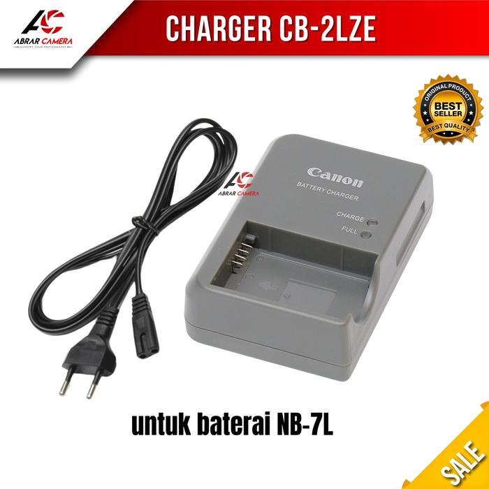 Gambar Charger Kamera Canon CB-2LZE for Baterai NB-7L PowerShot G10 G11 G12 SX30 dari abrarcamera undefined Tokopedia