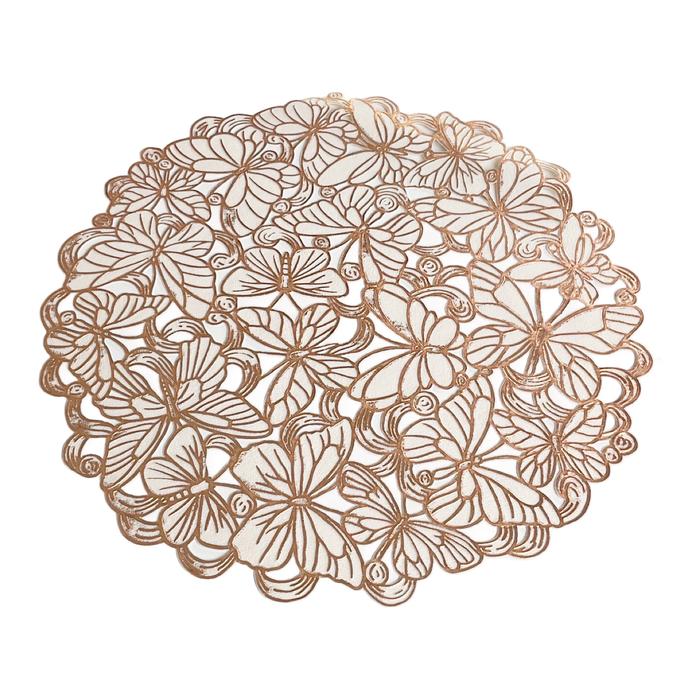 Gambar Scoop Tatakan Piring / Placemat Daun Rose Gold 72120700 - 03 dari Scoop Ideas undefined Tokopedia
