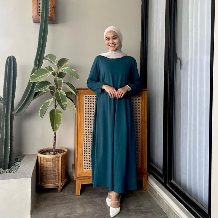 Gambar Pakaian Muslim Wanita - DRESS NON (ETALASE 1) | LONG DRESS | DRESS POLOS | - Turkish, Non S dari Duhari aynado548 undefined Tokopedia