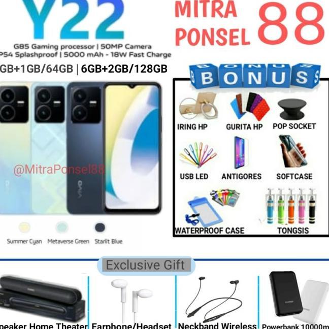 Jual Vivo Y22 Ram 4/64 Y 22 6/128 Y22 8/128 Y22S Y22T