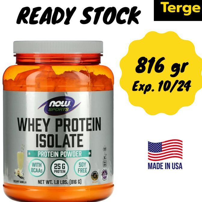 Gambar New Ori Usa Now Sports Whey Protein Isolate Soy Free Various Flavor Best Seller - Creamy Vanilla dari Smoothy Phie undefined Tokopedia