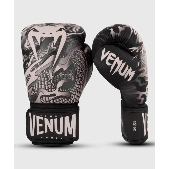 Gambar Venum Dragon's Flight Muaythai Boxing Gloves - Black/Sand - 8 dari TokoAditya! undefined Tokopedia