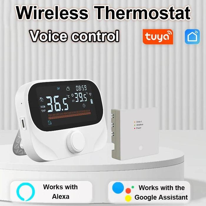 Jual Good Tuya Wifi Smart Thermostat RF Wireless Temperature