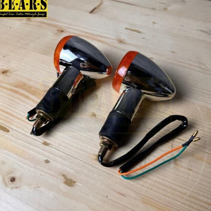 Gambar Lampu Sein Motor Classic Retro Jadul Import Kawasaki W175 Xsr Benelli Royal Enfield Cb Gl Japstyle British Original dari mirakanaha600 undefined Tokopedia