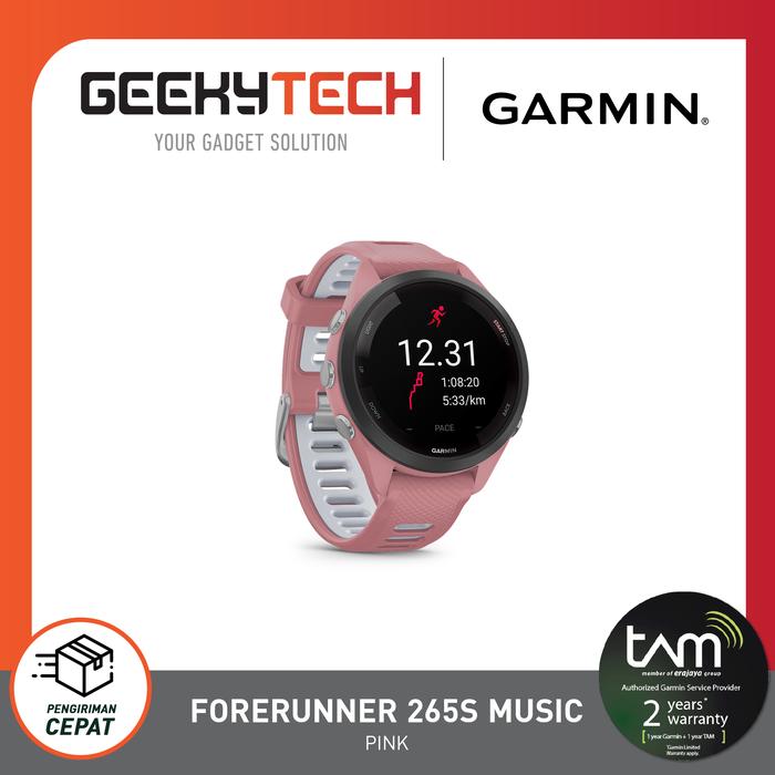 Gambar Garmin Forerunner 265 Music / 265S Music / FR265 / FR265S - GaransiTAM - 265S Pink dari GeekyTech undefined Tokopedia