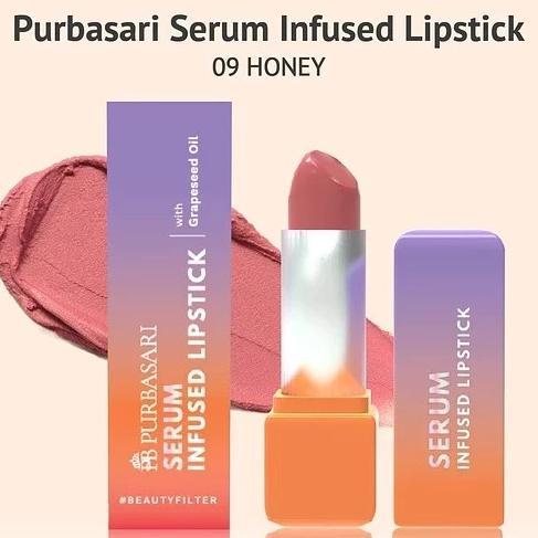 Gambar PURBASARI Serum Infused Lipstick 4.5g | LIPSTICK TAHAN LAMA By Cosme - 09 HONEY dari Latopia, undefined Tokopedia