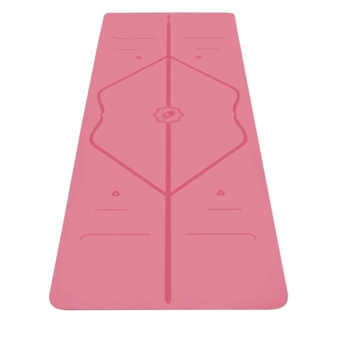 Gambar LIFORME YOGA MAT WITH ALIGNMENT SYSTEM - Pink dari toko sepatuk undefined Tokopedia
