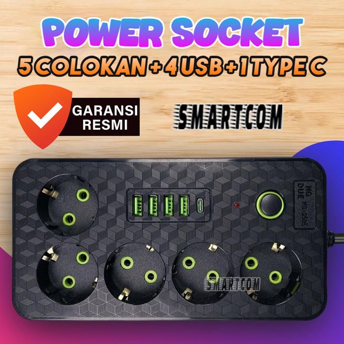 Gambar Terminal Colokan Listrik 6 USB 3 Socket Europe Schaffsen - 5 Lubang (3M) dari VQ TECHNOLOGY undefined Tokopedia