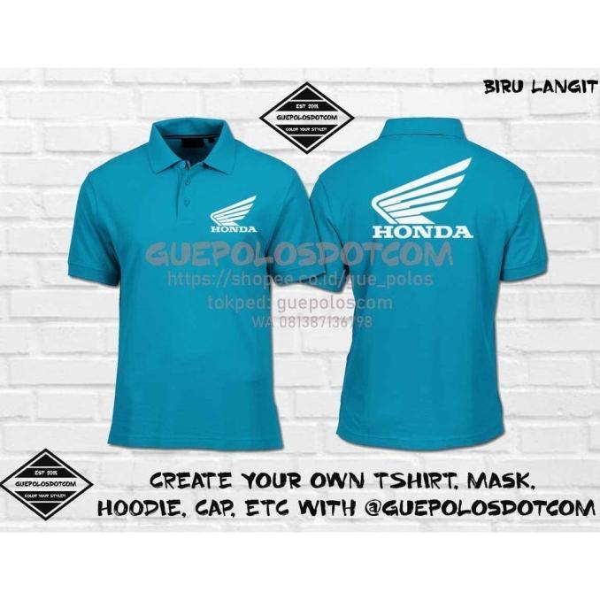 Gambar READY STOCK Poloshirt LOGO HONDA SAYAP - Polo Honda Otomotif - Kaos Logo honda - - BIRU LANGIT, XXL dari CV ULTRA INDUSTRI undefined Tokopedia
