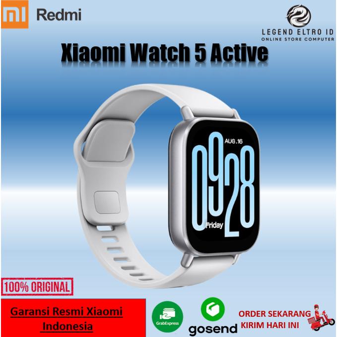 Gambar Xiaomi Watch 5 Active - Midnight Black Matte Silver, Layar AMOLED 1.43 inci, Baterai 470mAh, Konektivitas Bluetooth 5.3, Garansi Resmi Indonesia -  MATTE SILVER dari LEGEND.ELTRO.ID undefined Tokopedia