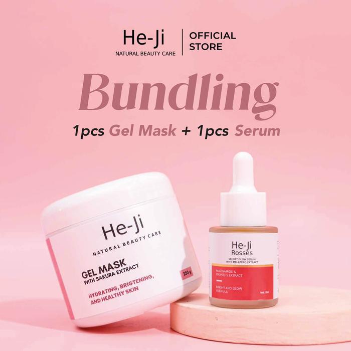 Gambar Heji Gel Mask With Sakura Extract Natural Beauty Care- Dapat Serum - Gel Mask& SERUM dari hejiofficial undefined Tokopedia
