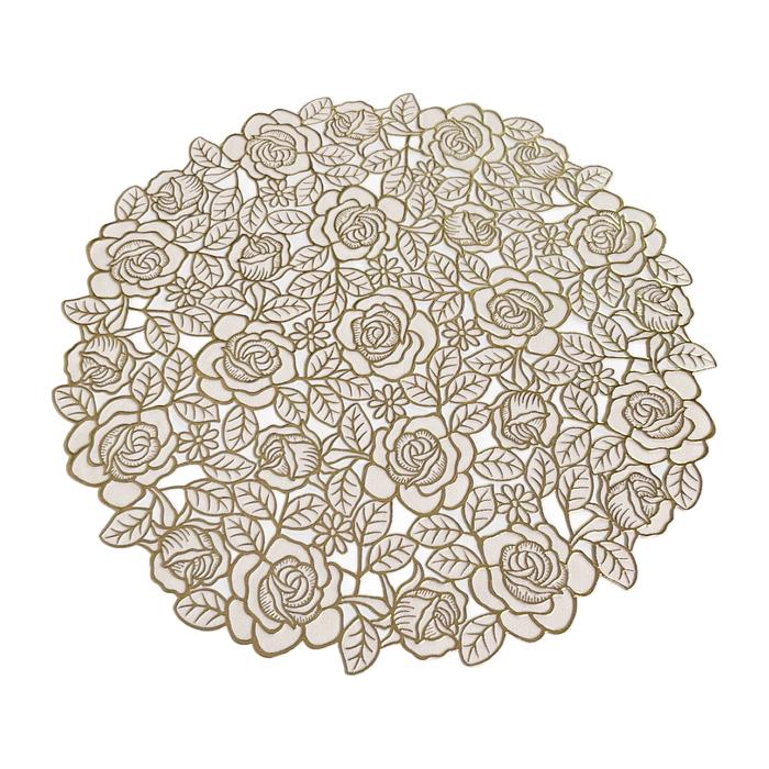 Gambar Scoop Tatakan Piring / Placemat Mawar Gold 72120600 - 02 dari Scoop Ideas undefined Tokopedia