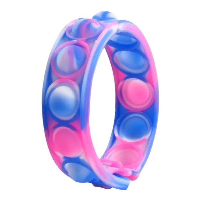 Gambar Pops Bubble Simple Dimple Toy Its Fidget Anti Stress Relief Colorful Silicone Bracelet Anxiety Sensory For Autism Adhd Children - G dari nursalimkemejq546 undefined Tokopedia
