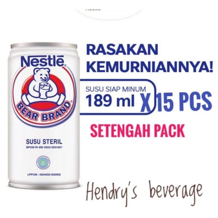 Gambar Best Seller! Susu beruang | Susu Bear Brand | Susu Beruang bear brand | Bear Brand 189 ML 1/2 Karton Isi 15 Pcs Sale dari GadgetGlow undefined Tokopedia