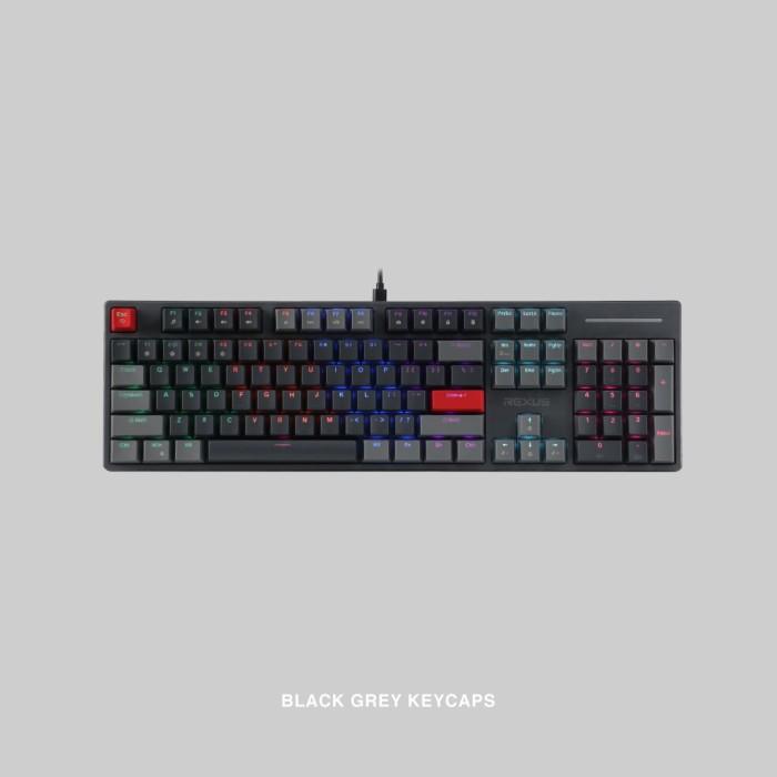 Gambar Rexus Heroic KX5 Full Size Mechanical Gaming Keyboard - Black Grey, Red dari JnJ Online undefined Tokopedia