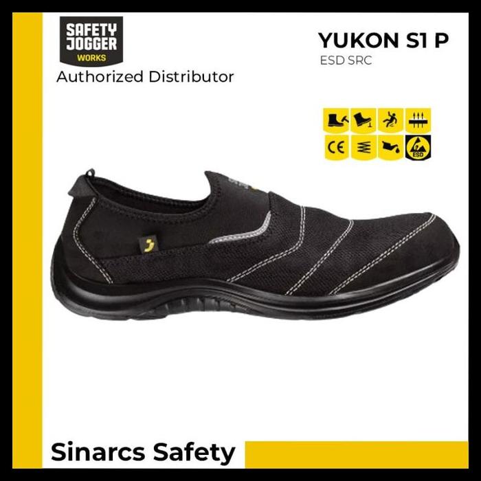 Gambar PRODUK TERBARU SEPATU SAFETY JOGGER YUKON S1P LOW - BLACK / HITAM - Size 41 dari MantiStore undefined Tokopedia