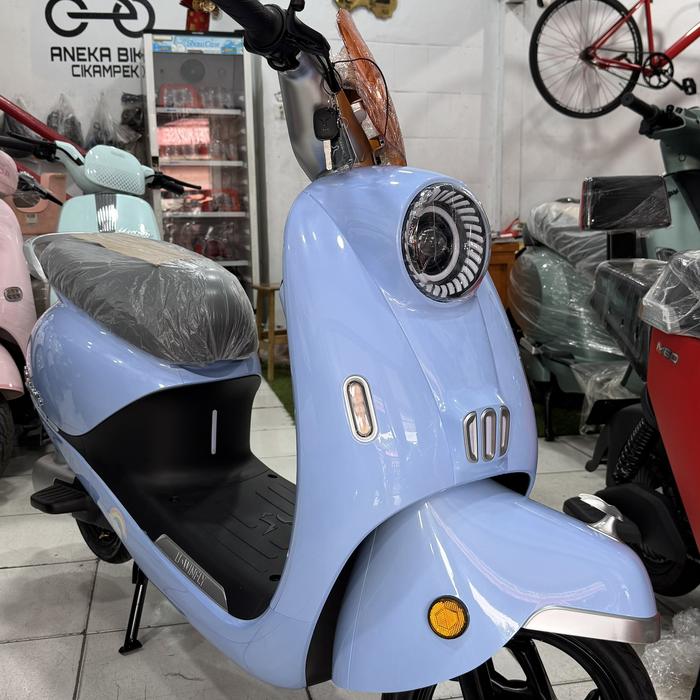 Gambar UWINFLY T65L LITHIUM NEW SEPEDA LISTRIK TERBARU DARI U-WINFLY T6L MODEL MOTOR LISTRIK - Abu-abu, KARGO dari Aneka Bike Cikampek undefined 4 Tokopedia