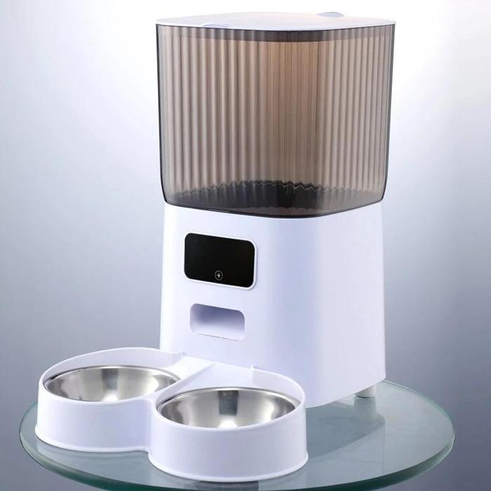 Gambar 6L Smart Pet Feeder With Camera WIFI+APP Kontrol jarak jauh Automatic Pet Feeder Cat Feeder Dog Feeder Pet Bowl Lovie - 5L APP+2 Bowl dari KIIP Store09 undefined Tokopedia