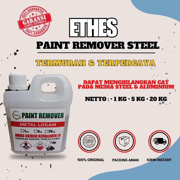Gambar ETHES REMOVER PERONTOK CAT BLOK MESIN (NO.1 TERLARIS) 1 LITER Patner Resmi Pengelupas Cat Body Velg Motor Sepeda dan Mobil Cairan Ajaib Penghilang Cat Body Kendaraan Serbaguna / Perontok  Ampuh Mengangkat Cat Dari Besi Logam Stainless Steel - 500ML dari SPACE SPOTLESS undefined Tokopedia