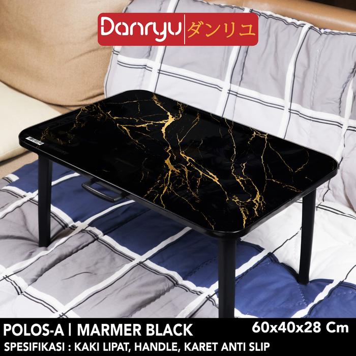 Gambar DANRYU Meja Laptop / Meja lipat / Meja Belajar / Meja lipat laptop/PLA - Marmer Black 2 dari smartoutletjakarta undefined Tokopedia