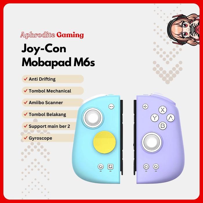 Gambar Mobapad M6s Joycon Nintendo Switch Hall Effect - M6s dari Aphrodite Gaming_NEW undefined Tokopedia