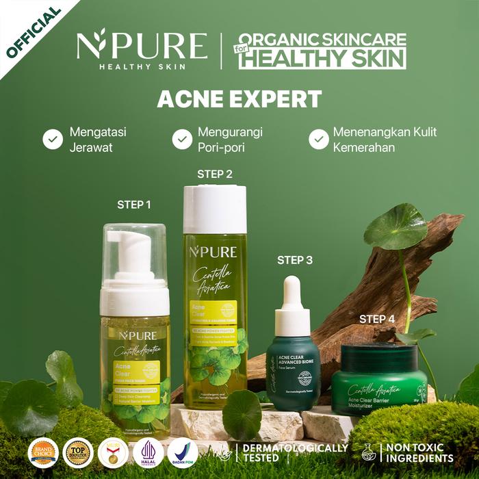 Gambar NPURE Paket 4 PCS, Cleanser | Toner | Serum | Moisturizer - Cica Series dari npureofficial undefined Tokopedia