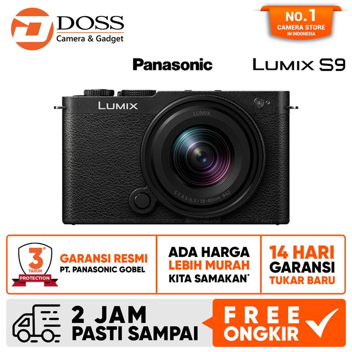 Gambar Panasonic Lumix S9 kit 18-40mm f4.5-6.3 Mirrorless Camera DC-S9 18-40 mm - Jet Black dari DOSS Camera & Gadget undefined Tokopedia