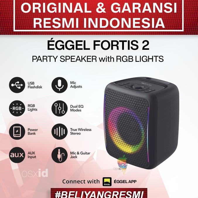 Gambar Eggel Fortis 2 Portable Party Speaker with RGB Lights Original Termurah Ready - Speaker Only dari Elegant-Edge undefined Tokopedia